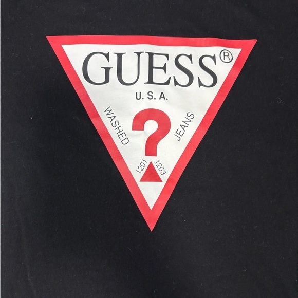 Guess Men Black Graphic Logo Short Sleeve T-shirt - Picture 4 of 9